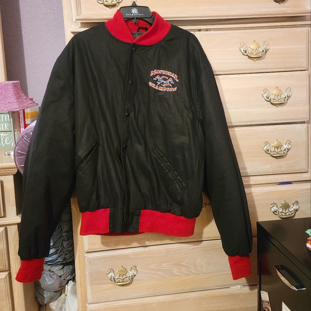 ACA National Champion Black & Red Jacket Size Large
